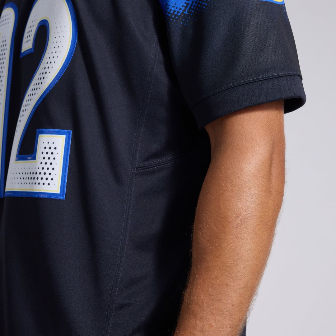 Los Angeles Rams Puka Nacua Dark Blue Rivalries Collection Stitched Limited Jersey product image 15, provided for visual