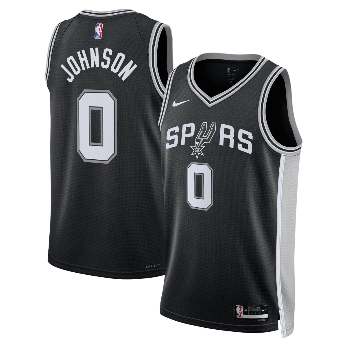 San Antonio Spurs Icon Basketball Jersey - Keldon Johnson - Unisex product image 1, provided for visual reference and