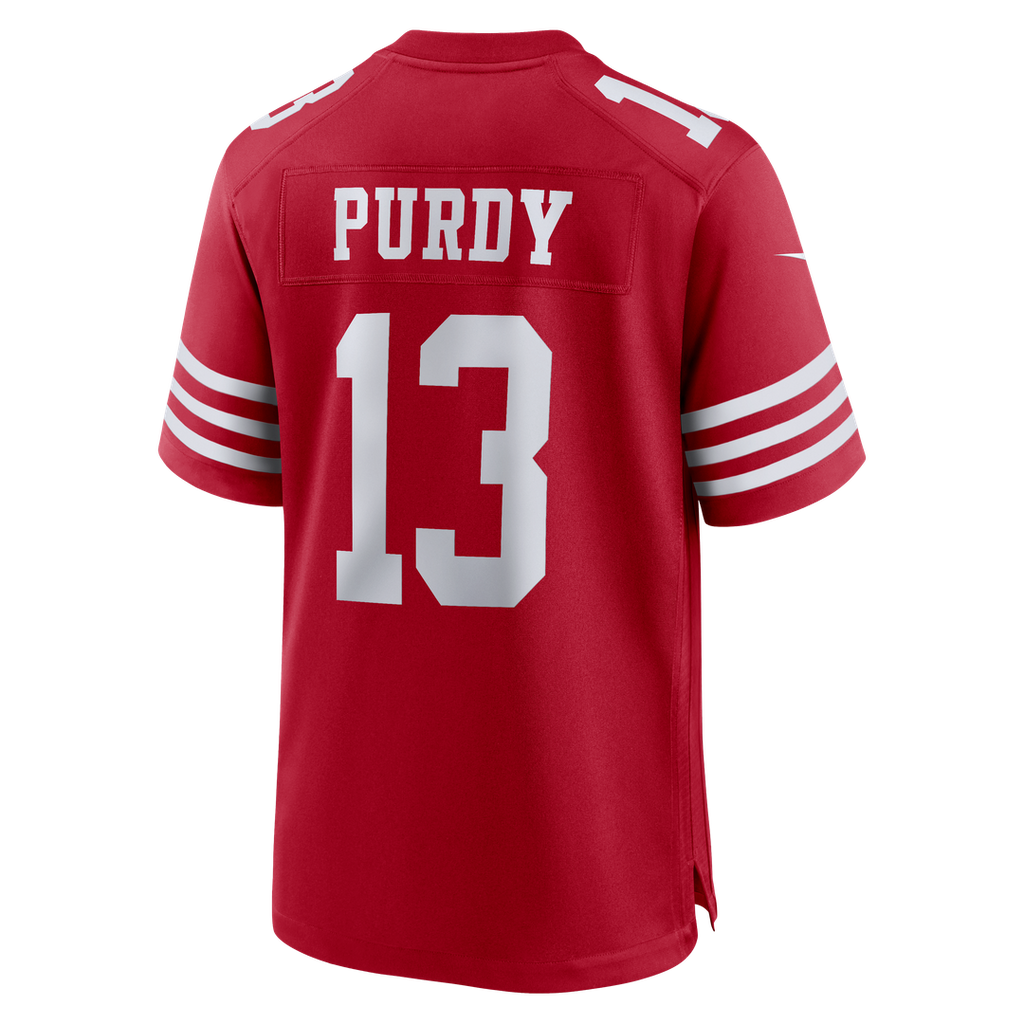 San Francisco 49ers Brock Purdy White 80th Anniversary Game Jersey product image 13, provided for visual reference and