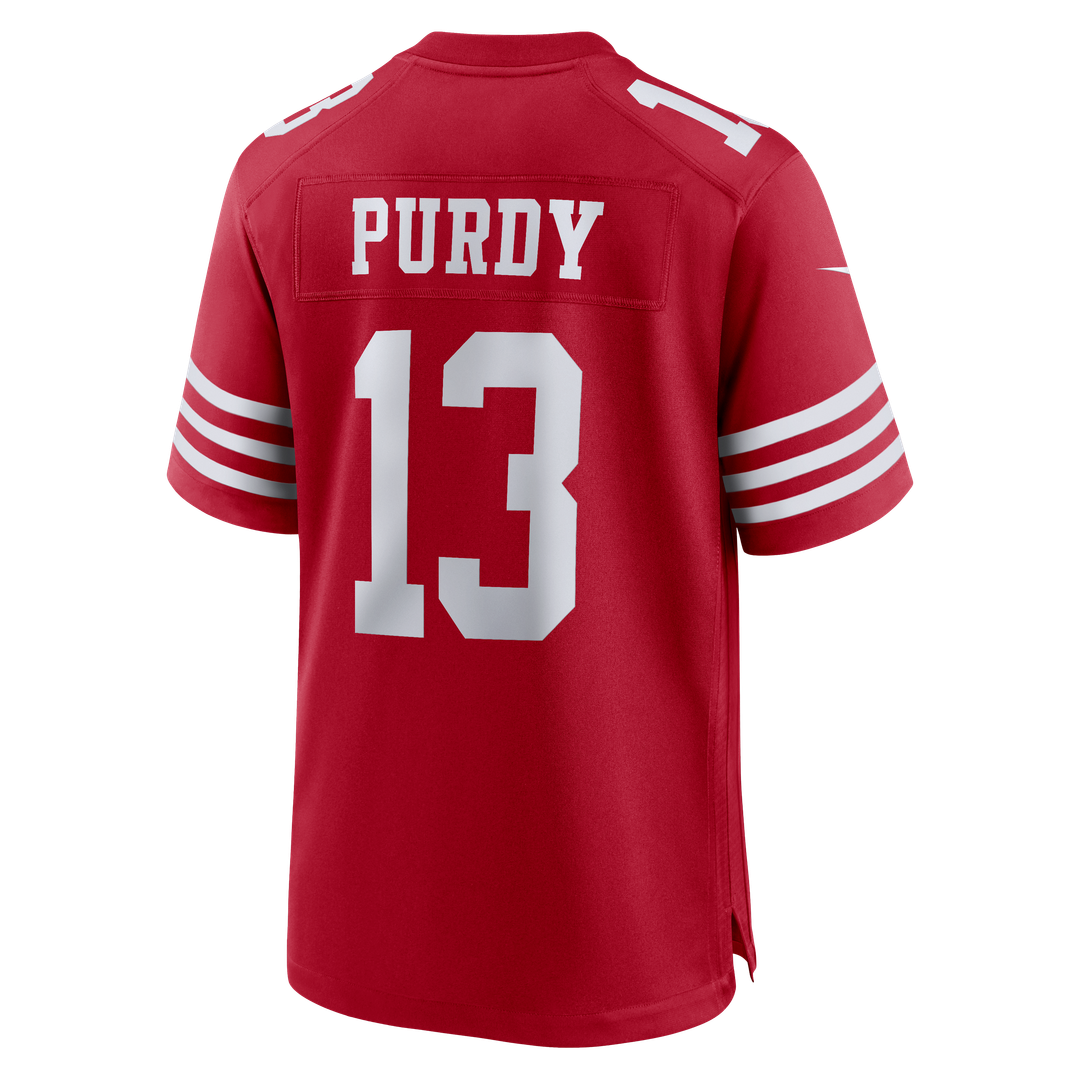 San Francisco 49ers Brock Purdy White 80th Anniversary Game Jersey product image 13, provided for visual reference and