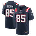 New England Patriots Hunter Henry Navy Team Game Jersey product image 1, provided for visual reference and product detail