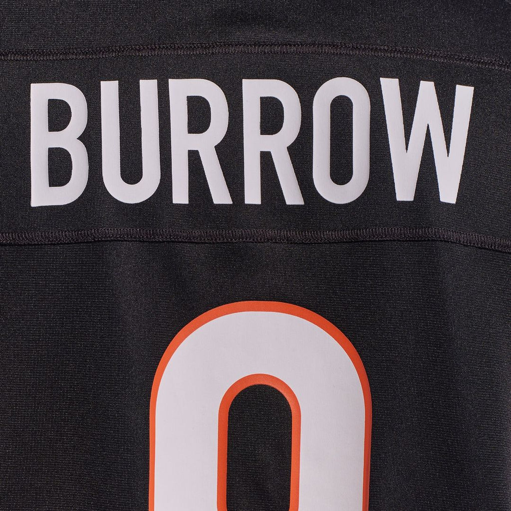 Cincinnati Bengals Joe Burrow Black Player Game Jersey product image 26, provided for visual reference and product detail