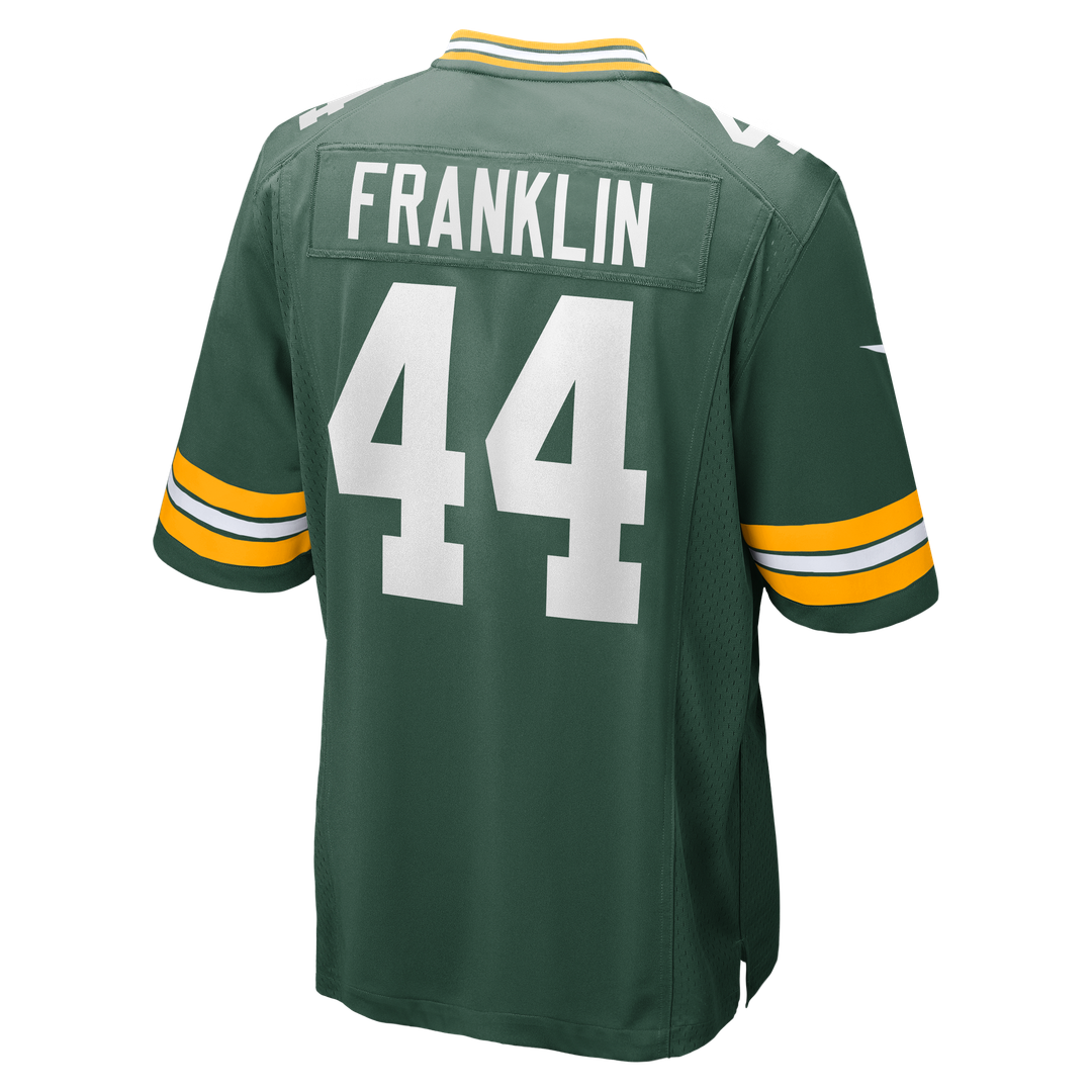 Green Bay Packers Zaire Franklin Green Game Jersey product image 3, provided for visual reference and product detail review