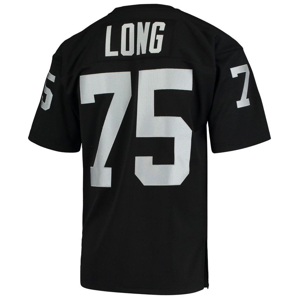 Las Vegas Raiders 1983 Howie Long Black Authentic Throwback Retired Player Jersey product image 3, provided for visual
