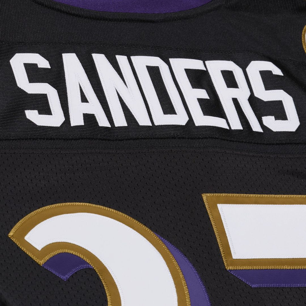 Baltimore Ravens Deion Sanders Black 2005 Authentic Throwback Jersey product image 8, provided for visual reference and