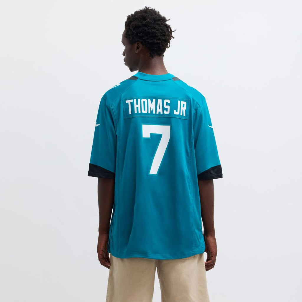 Jacksonville Jaguars Brian Thomas Jr Teal Player Game Jersey product image 5, provided for visual reference and product