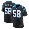 Carolina Panthers Thomas Davis Sr. Black Team Retired Game Jersey product image 1, provided for visual reference and product