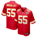 Kansas City Chiefs Omarr Norman-Lott Red Team Game Jersey product image 1, provided for visual reference and product detail