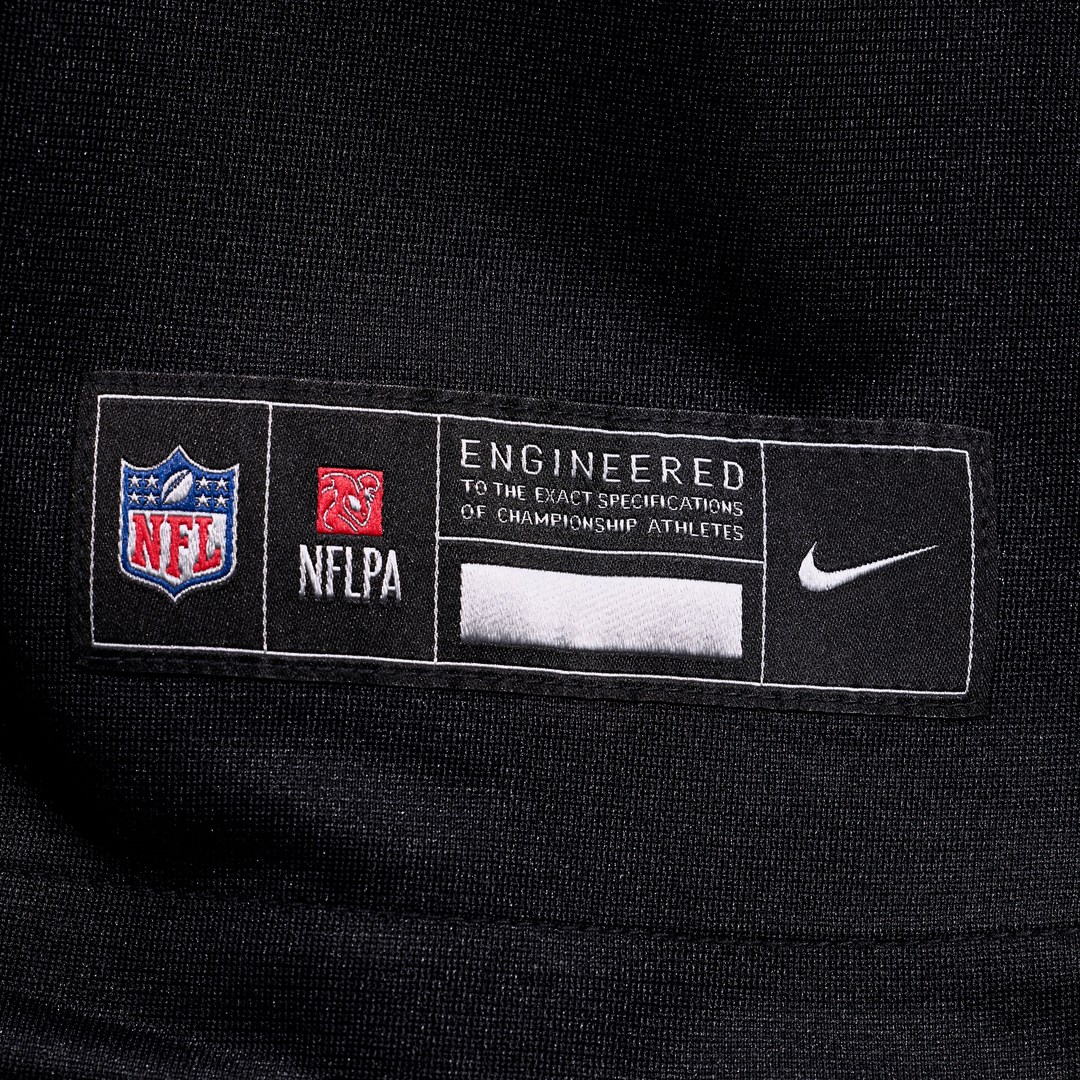 Carolina Panthers Nick Samac Black Team Game Jersey product image 6, provided for visual reference and product detail review