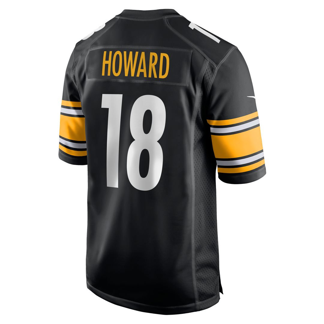 Pittsburgh Steelers Will Howard Black Team Game Jersey product image 3, provided for visual reference and product detail