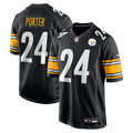 Pittsburgh Steelers Joey Porter Jr. Black Game Jersey product image 1, provided for visual reference and product detail