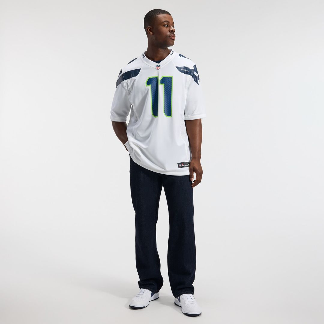 Seattle Seahawks Jaxon Smith-Njigba White Game Jersey product image 4, provided for visual reference and product detail