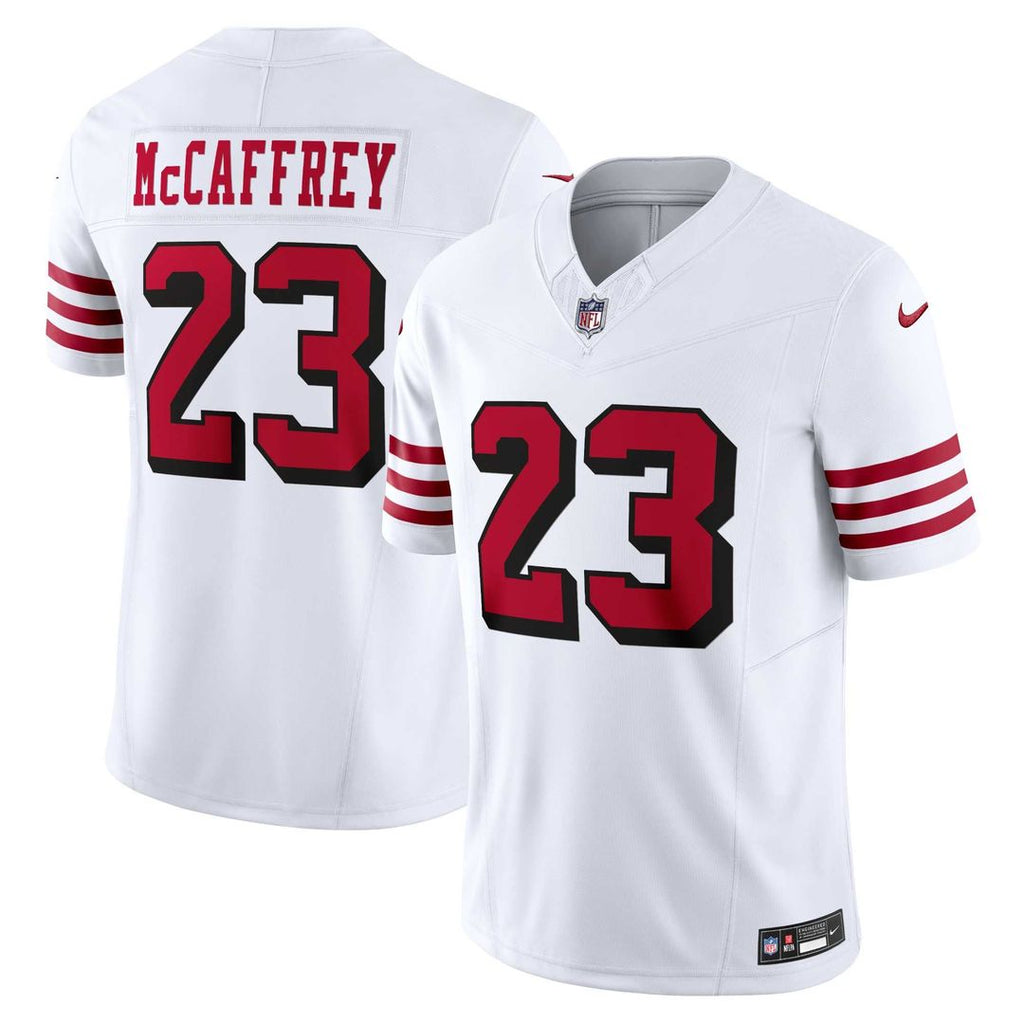 San Francisco 49ers Christian McCaffrey Scarlet Vapor F.U.S.E. Limited Jersey product image 7, provided for visual reference