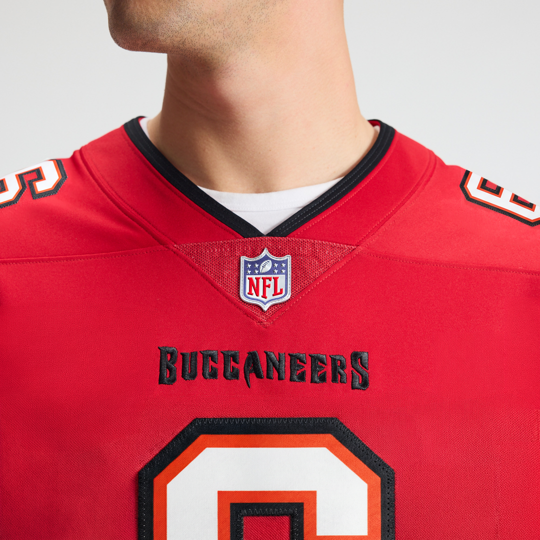 Tampa Bay Buccaneers Baker Mayfield Red Vapor Untouchable Limited Jersey product image 8, provided for visual reference and