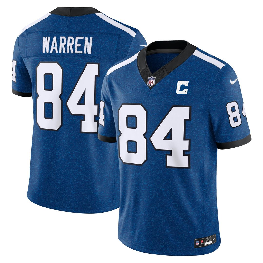 Indianapolis Colts Tyler Warren Royal Alternate Indiana Nights Vapor F.U.S.E. Stitched Limited Jersey product image 1,