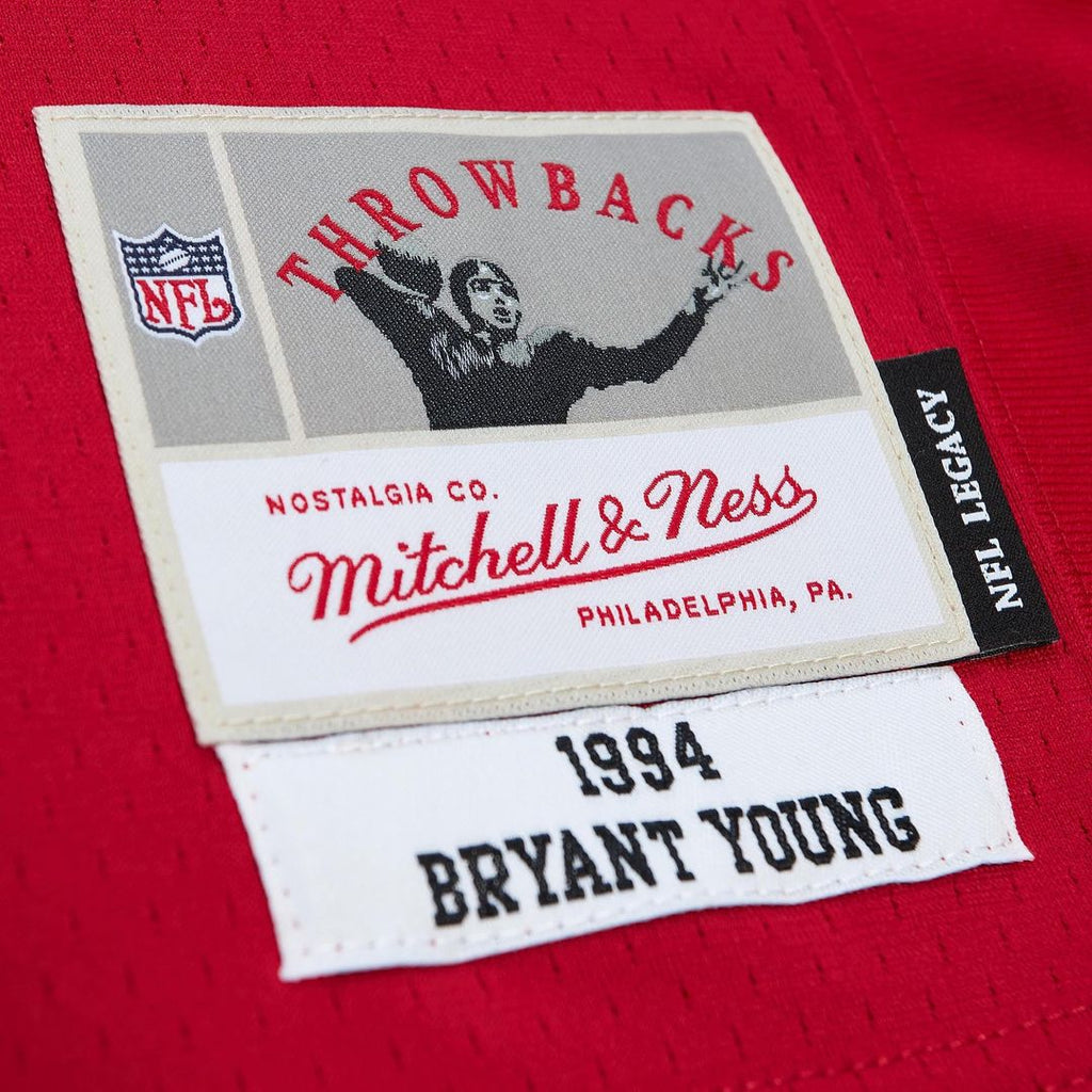 San Francisco 49ers Bryant Young White Legacy Replica Jersey product image 11, provided for visual reference and product
