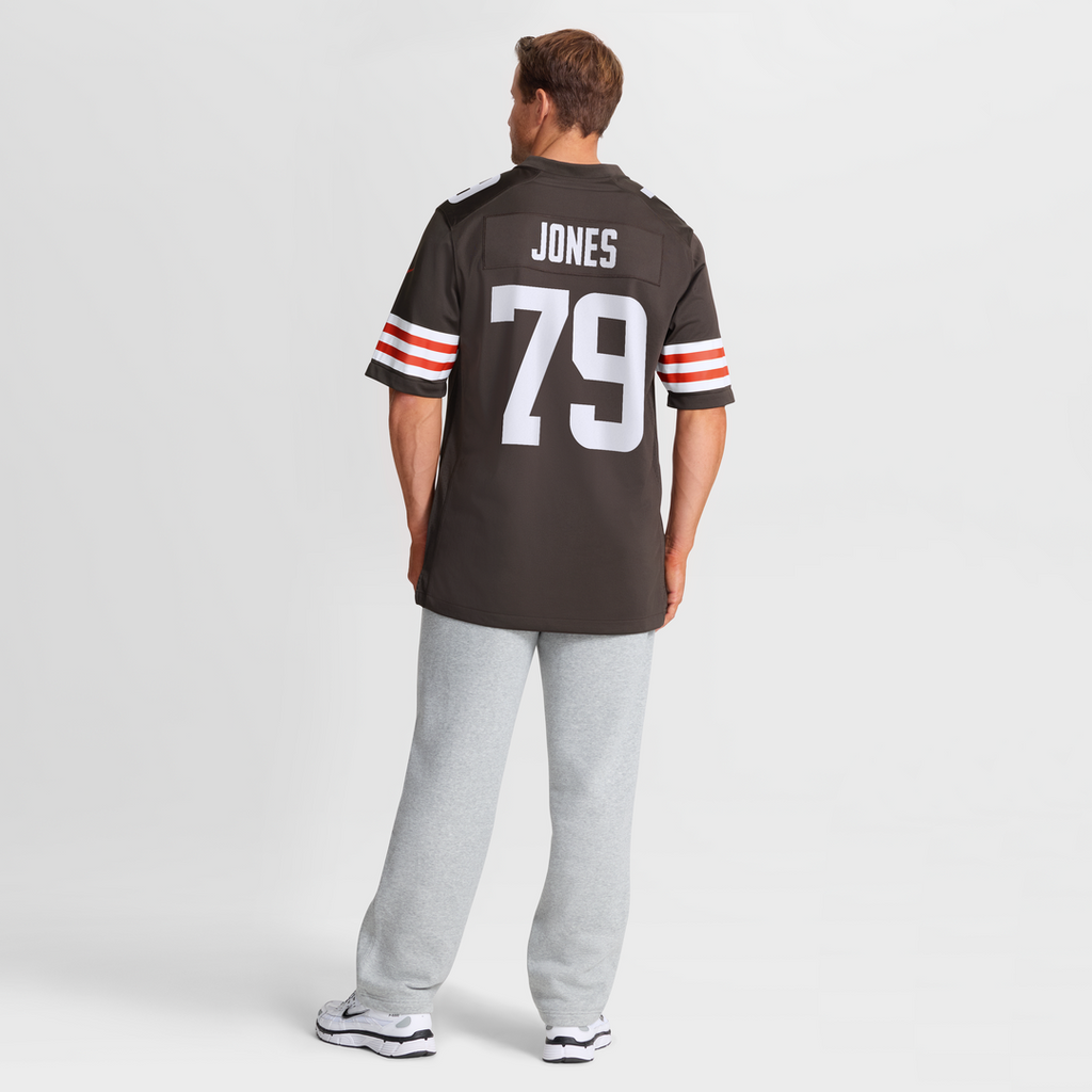 Cleveland Browns Dawand Jones Brown Team Game Jersey product image 8, provided for visual reference and product detail review