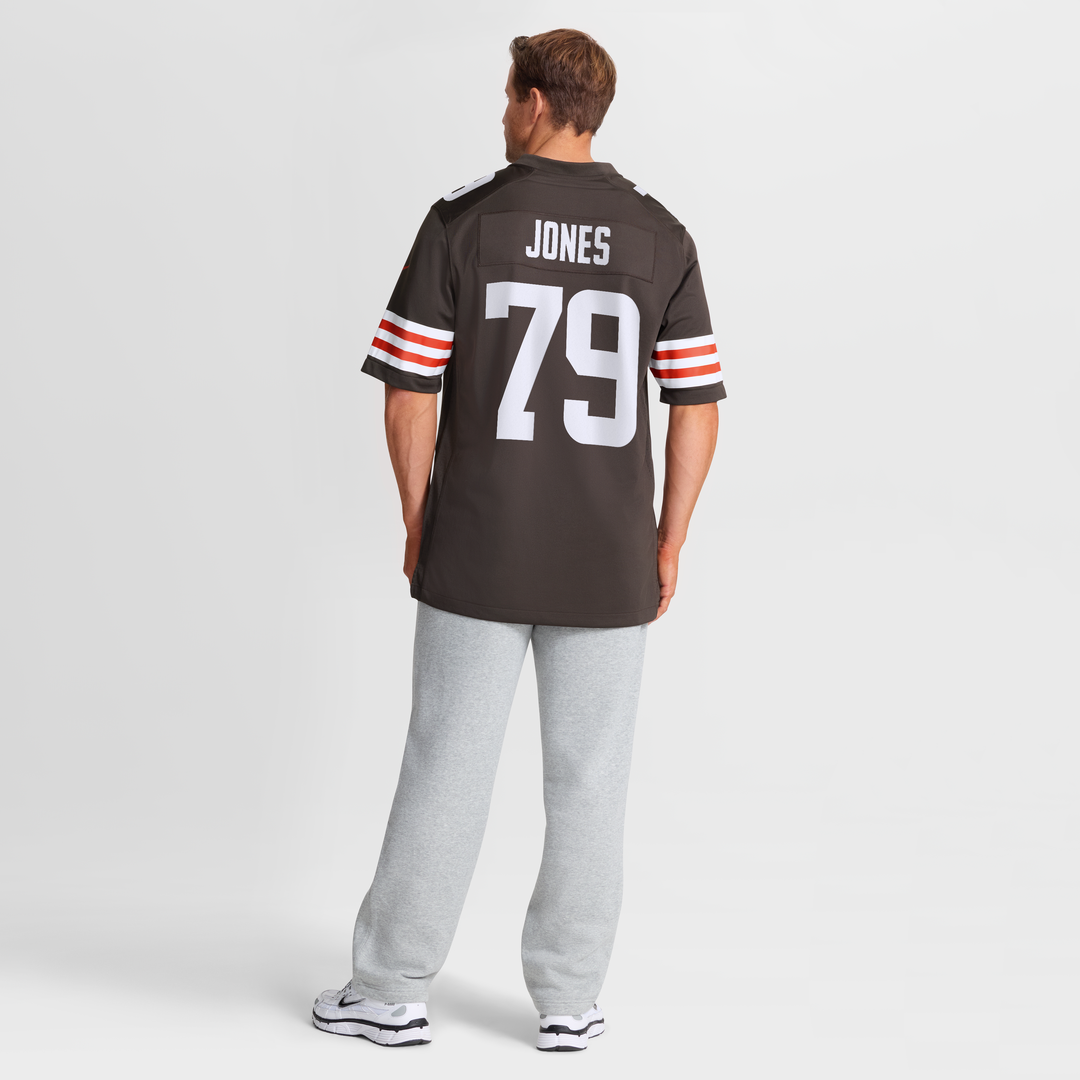 Cleveland Browns Dawand Jones Brown Team Game Jersey product image 8, provided for visual reference and product detail review