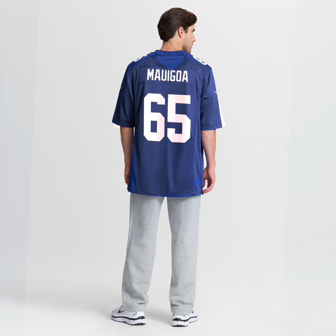 New York Giants Francis Mauigoa Royal Team Game Jersey product image 3, provided for visual reference and product detail