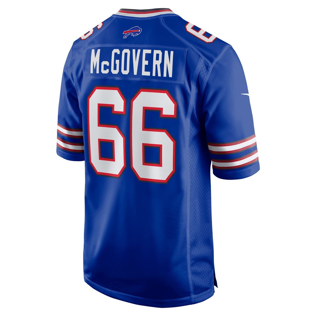 Buffalo Bills Connor McGovern Royal Game Player Jersey product image 3, provided for visual reference and product detail