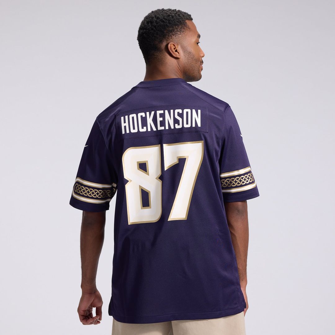 Minnesota Vikings T.J. Hockenson Purple 2026 Rivalries Collection Game Jersey product image 3, provided for visual reference