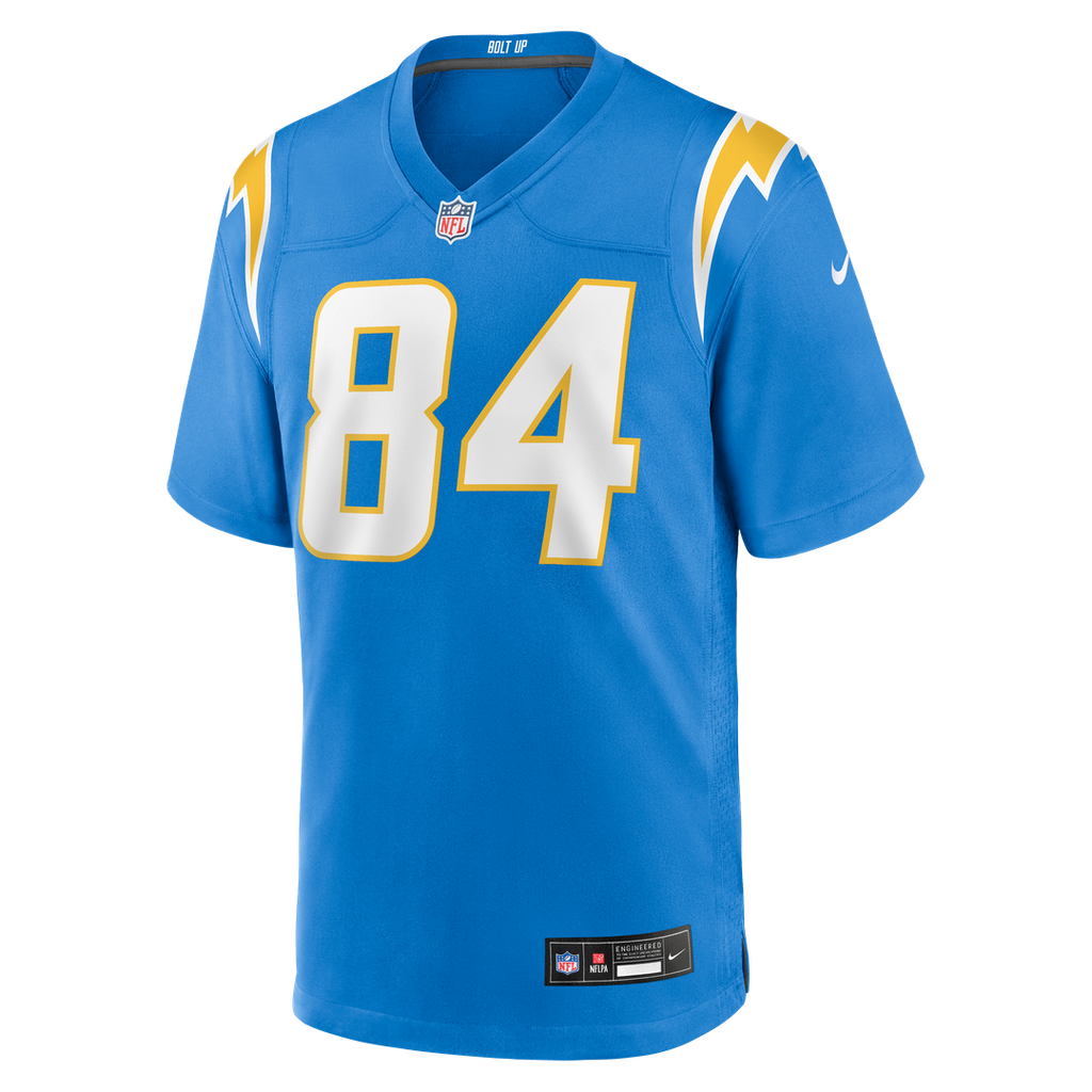 Los Angeles Chargers KeAndre Lambert-Smith Powder Blue Team Game Jersey product image 2, provided for visual reference and
