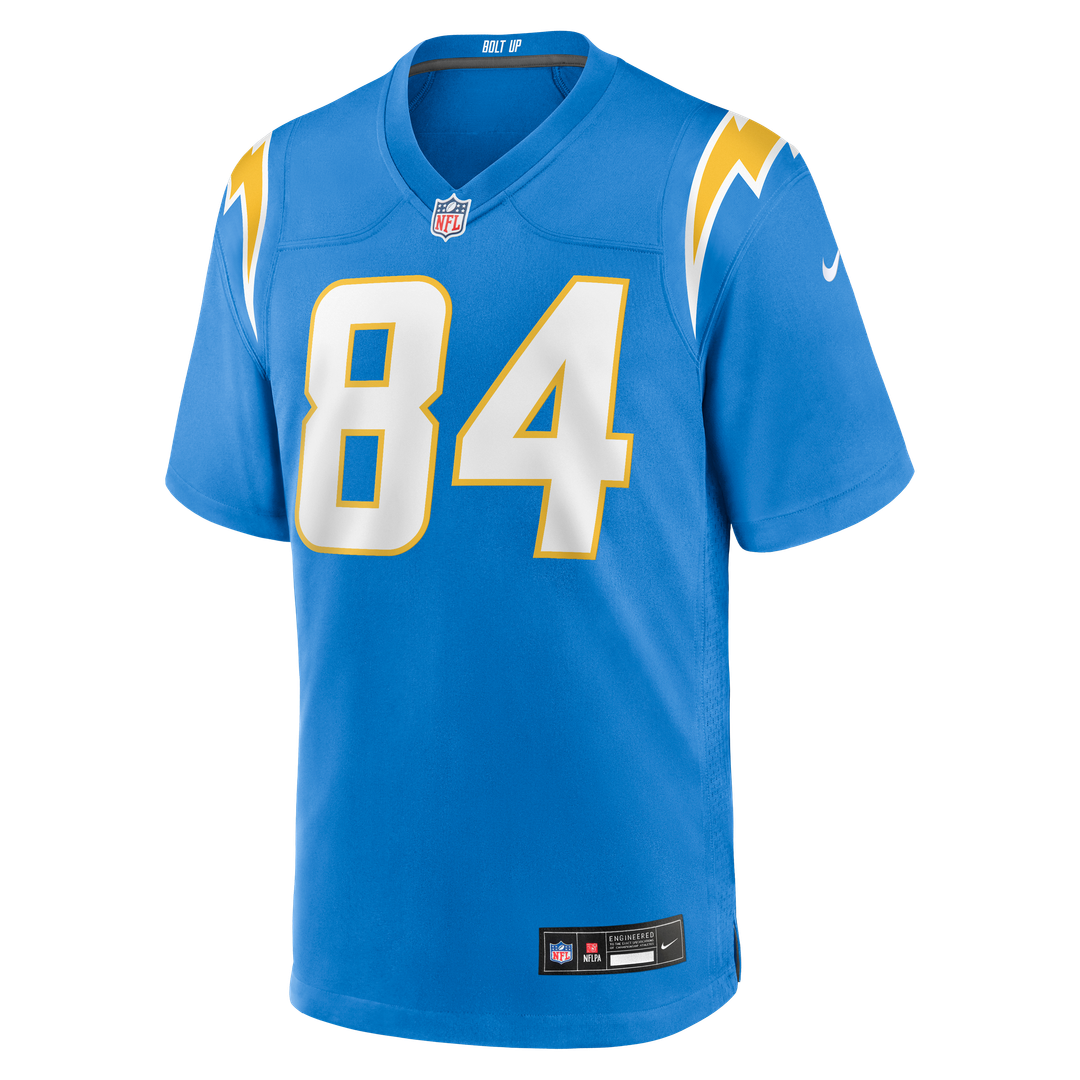 Los Angeles Chargers KeAndre Lambert-Smith Powder Blue Team Game Jersey product image 2, provided for visual reference and