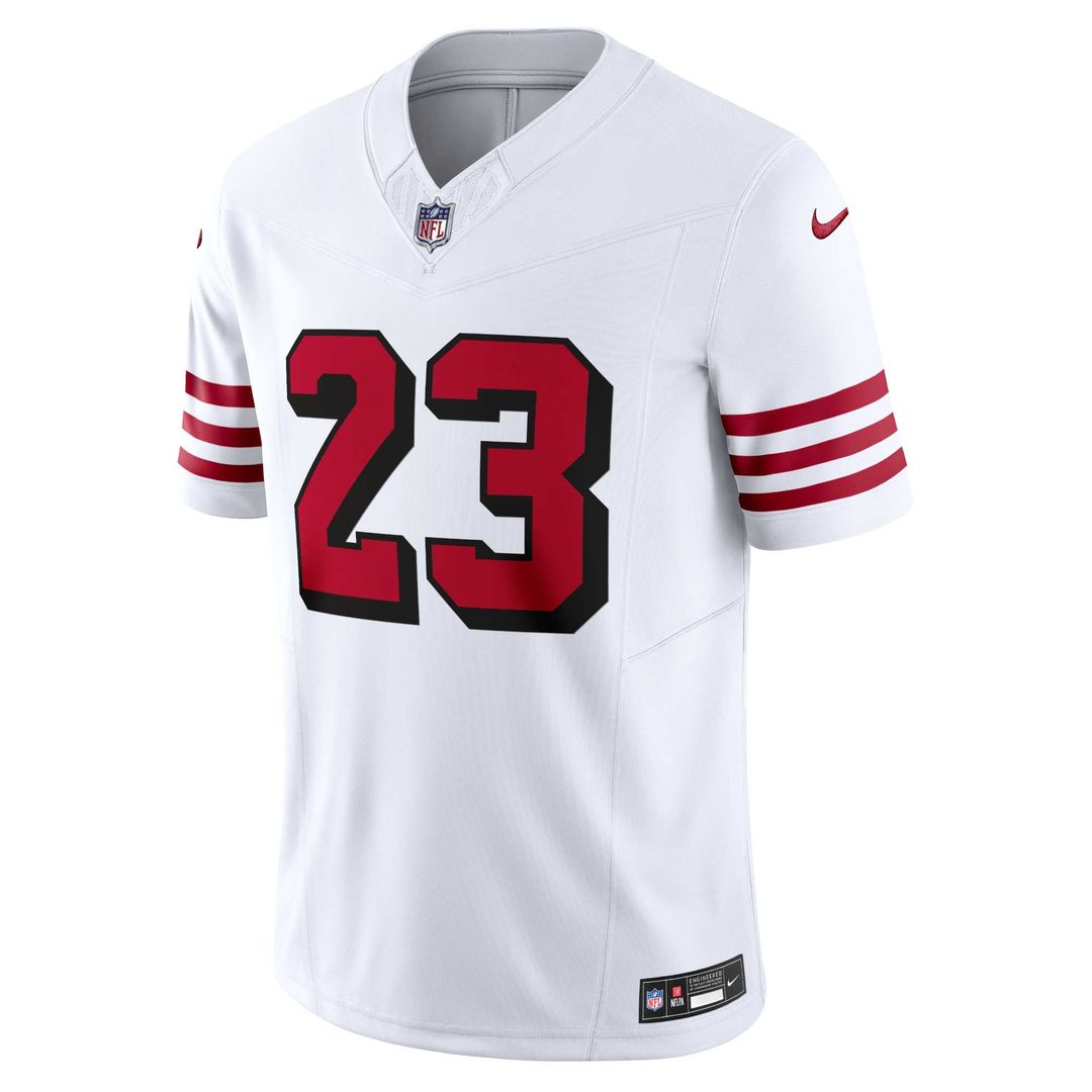 San Francisco 49ers Christian McCaffrey Scarlet Vapor F.U.S.E. Limited Jersey product image 8, provided for visual reference