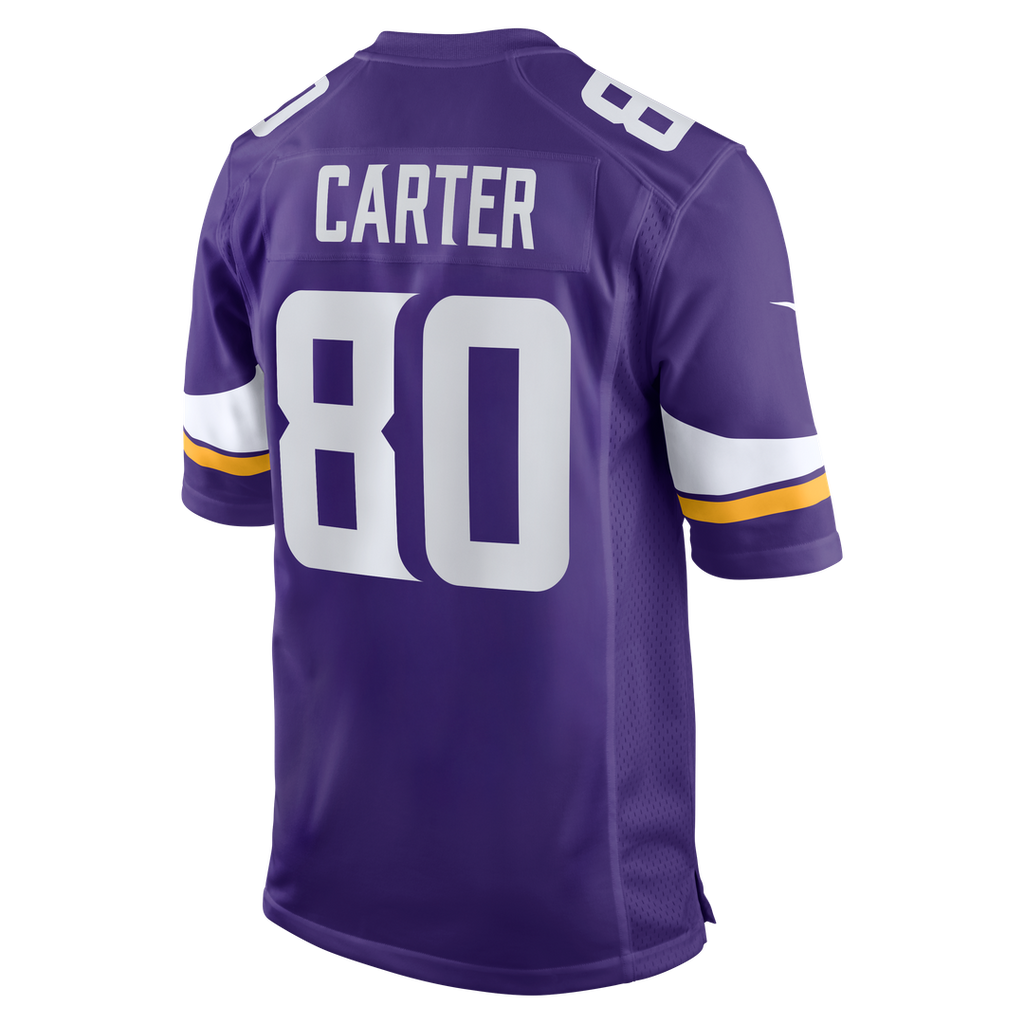 Minnesota Vikings Cris Carter Purple Game Retired Player Jersey product image 3, provided for visual reference and product
