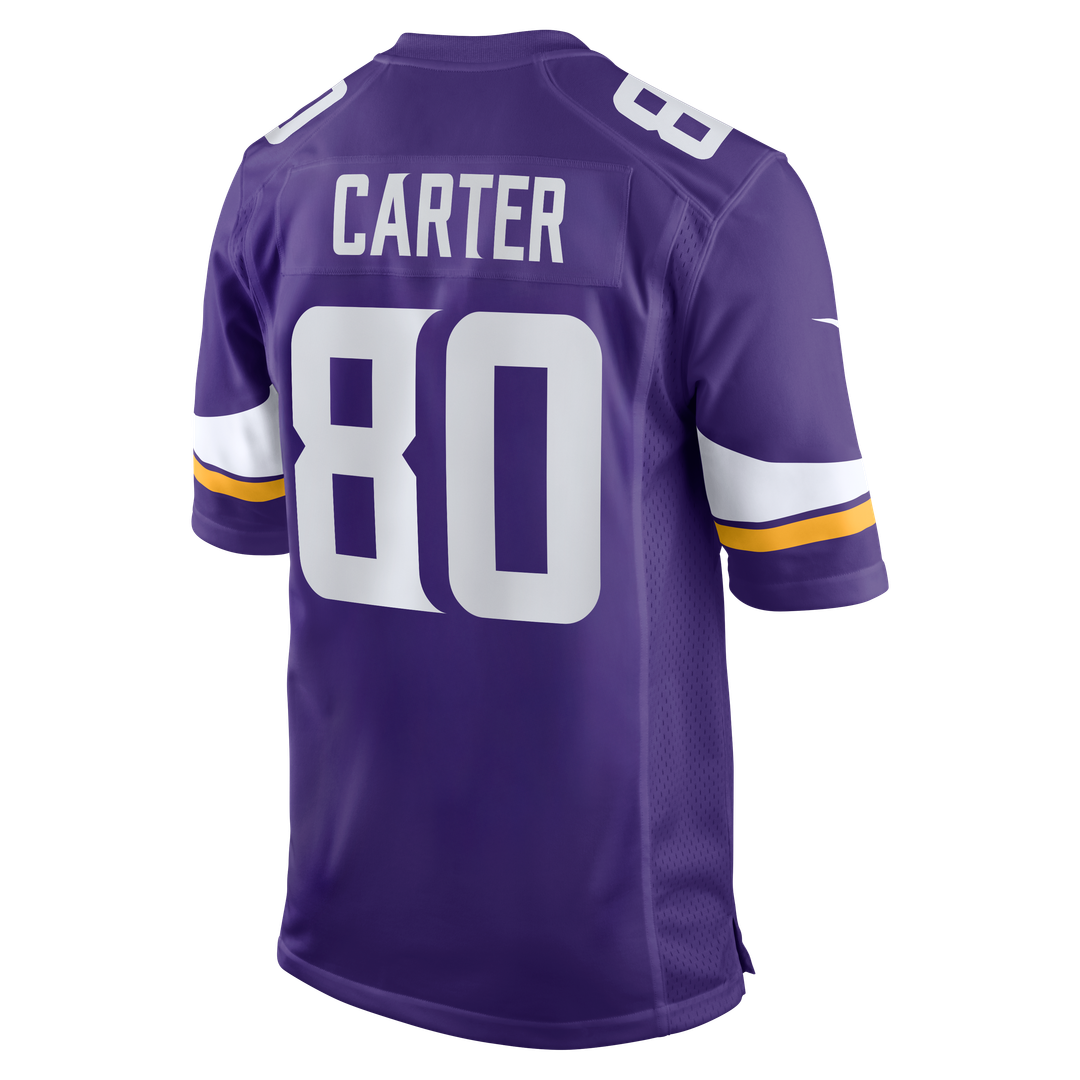 Minnesota Vikings Cris Carter Purple Game Retired Player Jersey product image 3, provided for visual reference and product