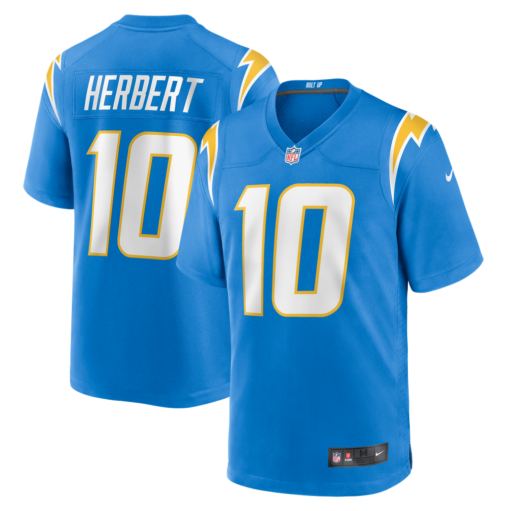 Los Angeles Chargers Justin Herbert Navy Alternate Super Chargers Game Player Jersey product image 30, provided for visual