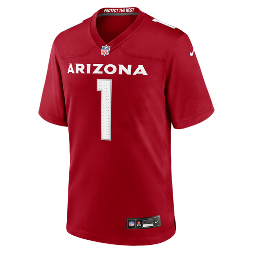 Arizona Cardinals Number 1 Groom Cardinal Game Jersey product image 2, provided for visual reference and product detail