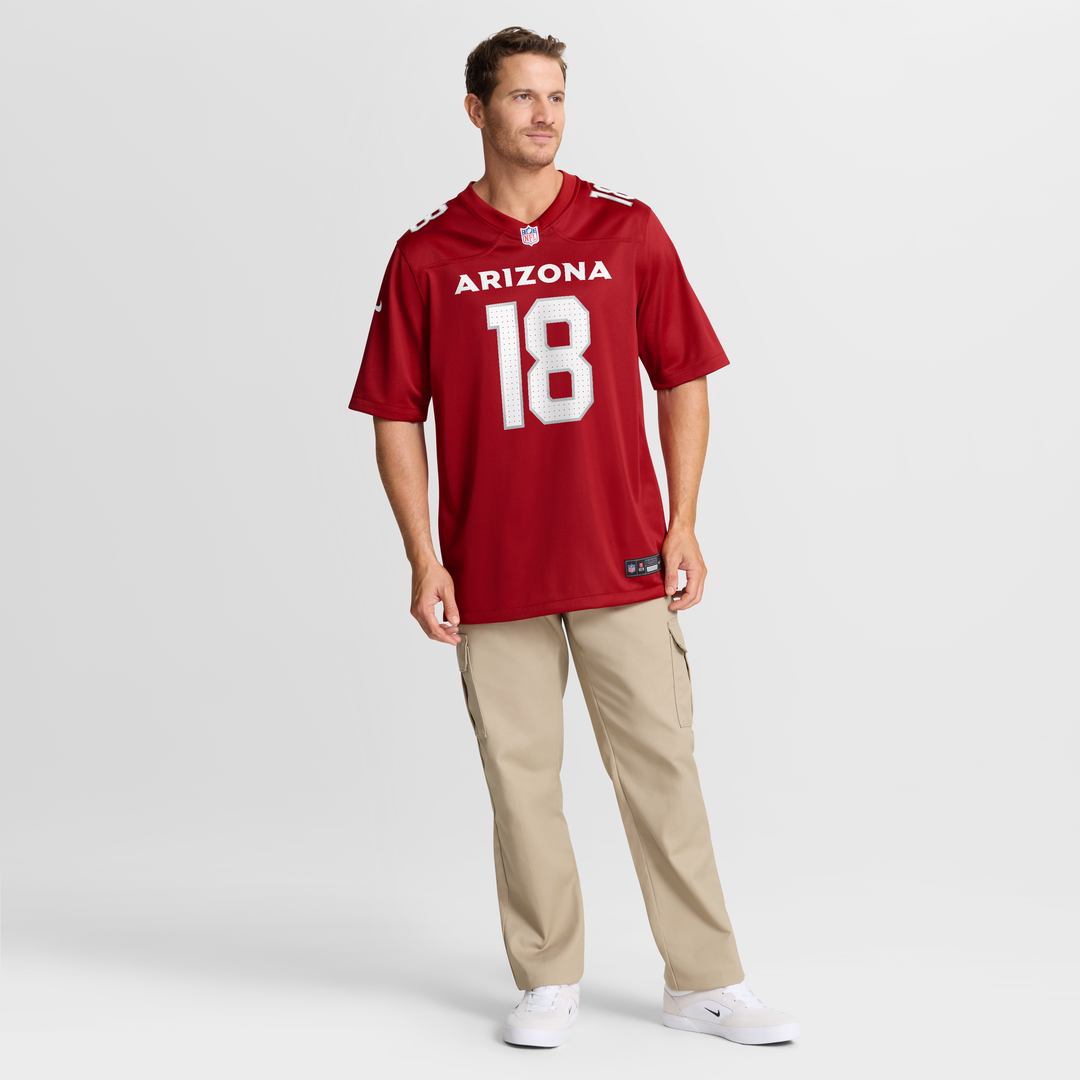 Arizona Cardinals Marvin Harrison Jr. Cardinal Player Game Jersey product image 7, provided for visual reference and product