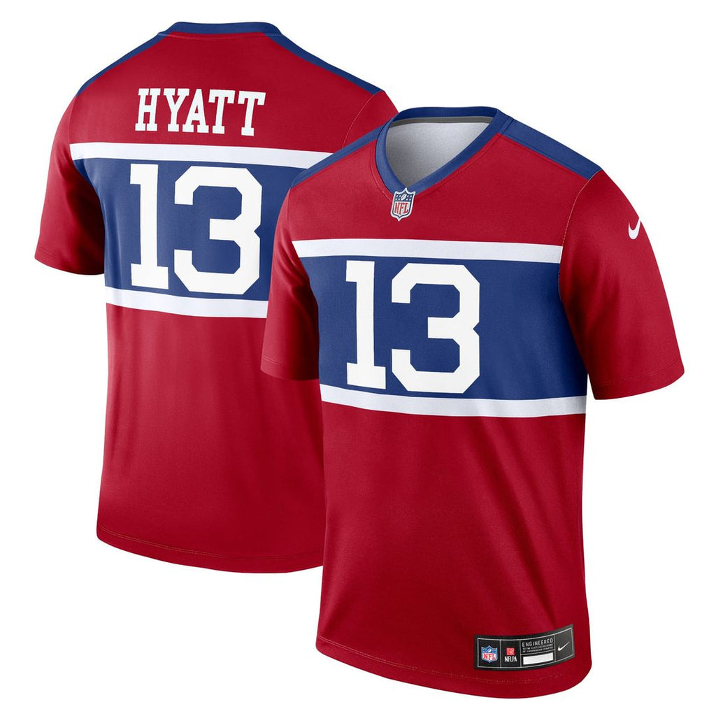 New York Giants Jalin Hyatt Red Legend Player Performance Top product image 1, provided for visual reference and product