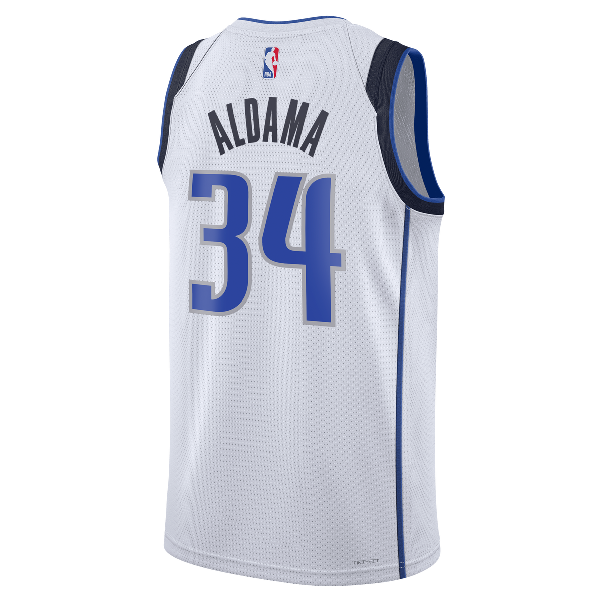 Santi Aldama Dallas Mavericks Association Edition Swingman Jersey - White - Unisex product image 4, provided for visual