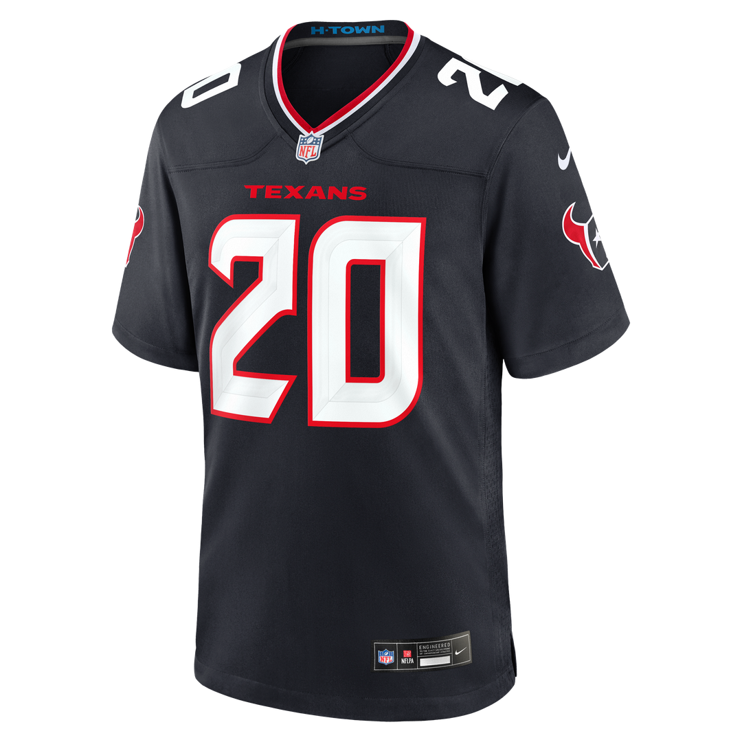 Houston Texans Ja'Marcus Ingram Navy Team Game Jersey product image 2, provided for visual reference and product detail