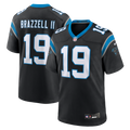 Carolina Panthers Chris Brazzell II Black Team Game Jersey product image 1, provided for visual reference and product detail