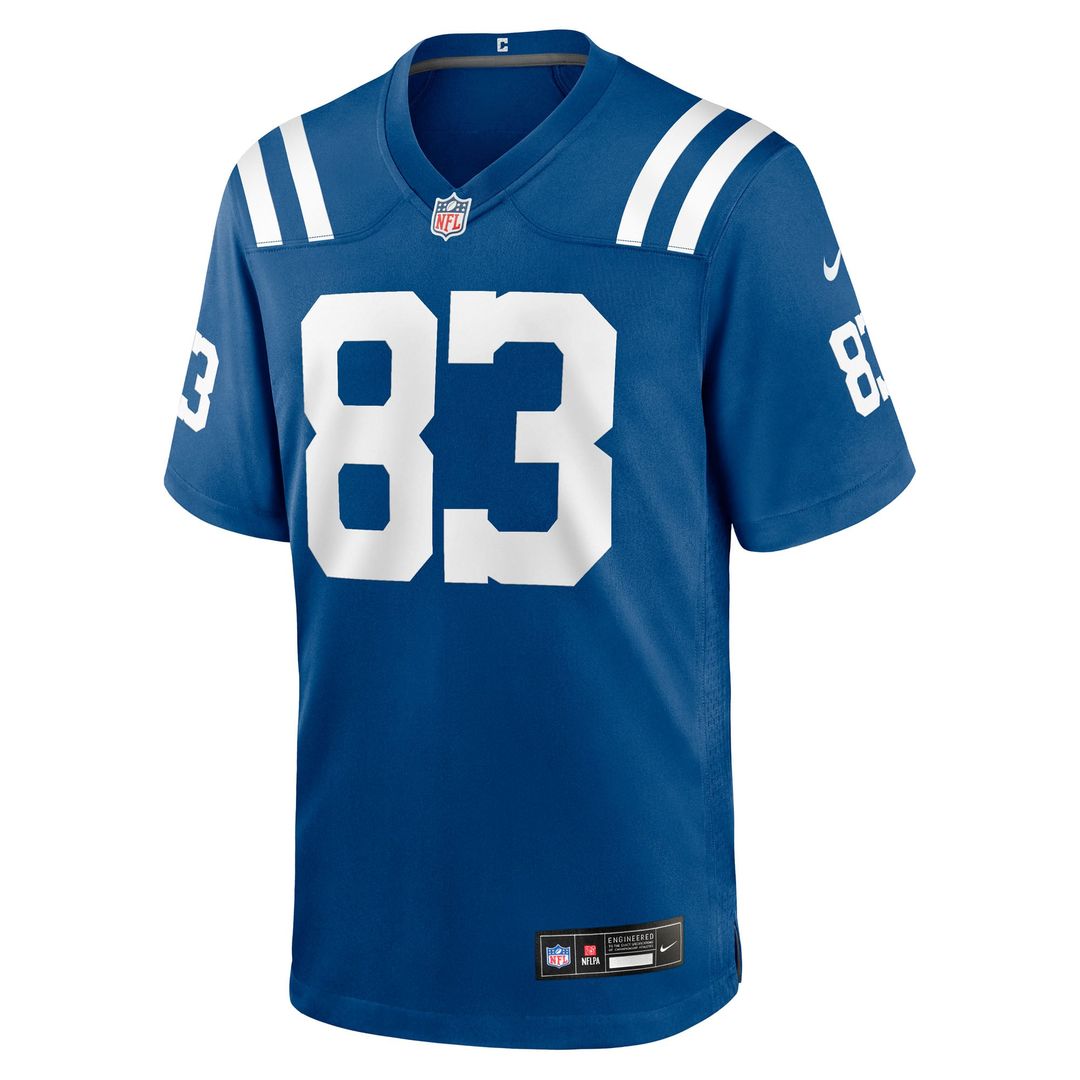 Indianapolis Colts Eli Pancol Royal Team Game Jersey product image 2, provided for visual reference and product detail review