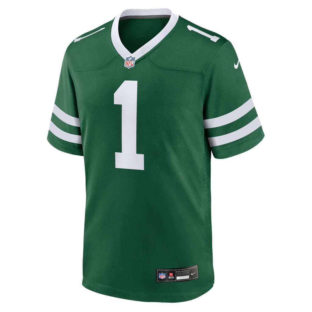 New York Jets David Bailey Green Team Game Jersey product image 2, provided for visual reference and product detail review