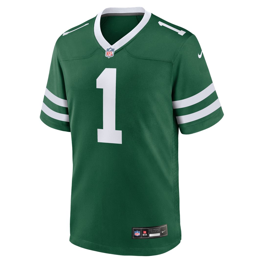 New York Jets David Bailey Green Team Game Jersey product image 2, provided for visual reference and product detail review