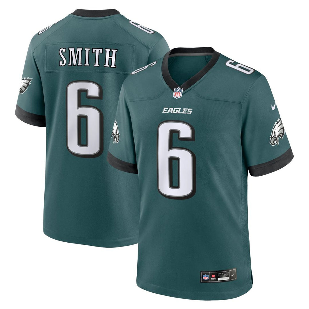 Philadelphia Eagles DeVonta Smith Midnight Green Team Game Jersey product image 7, provided for visual reference and product