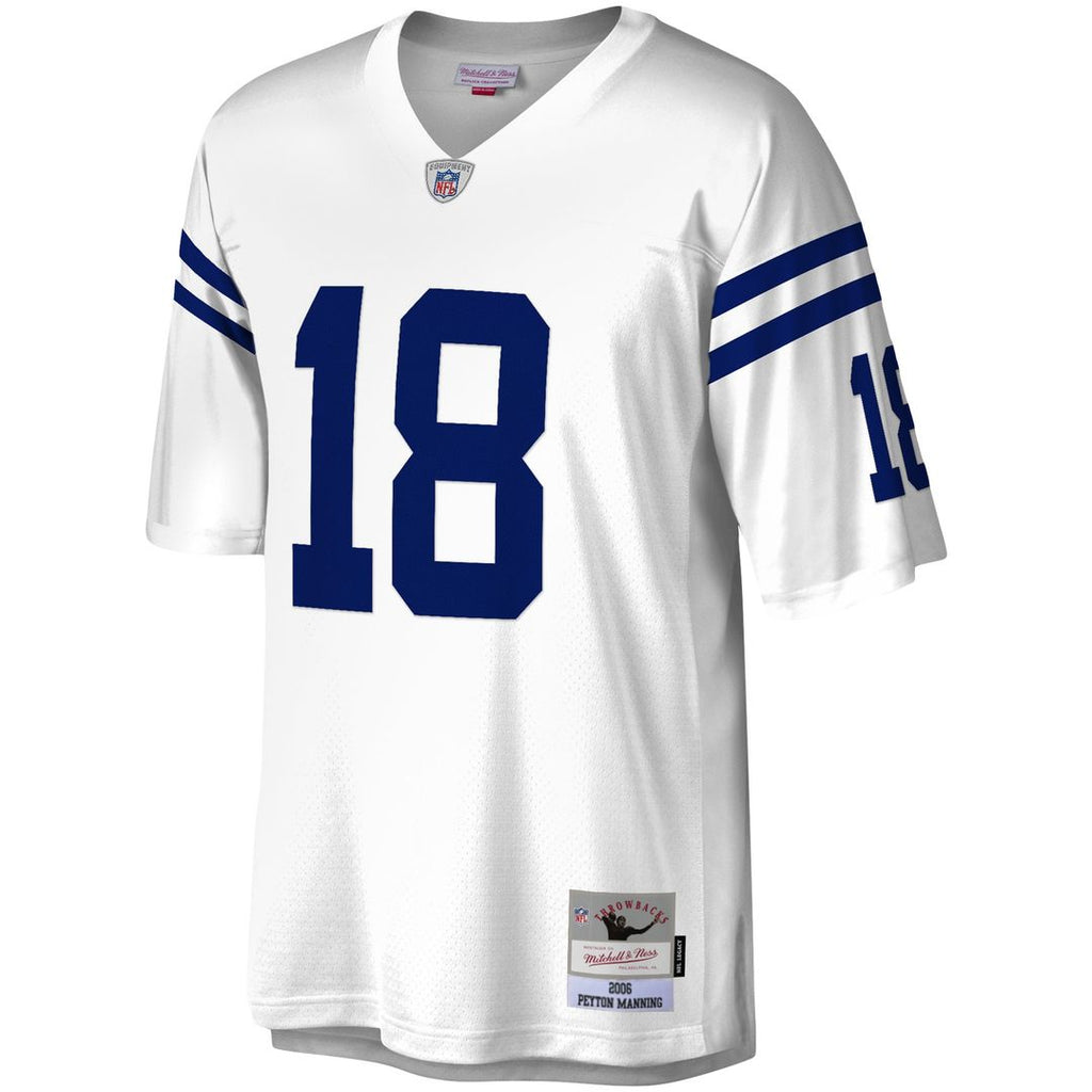 Indianapolis Colts Peyton Manning White Legacy Replica Jersey product image 5, provided for visual reference and product
