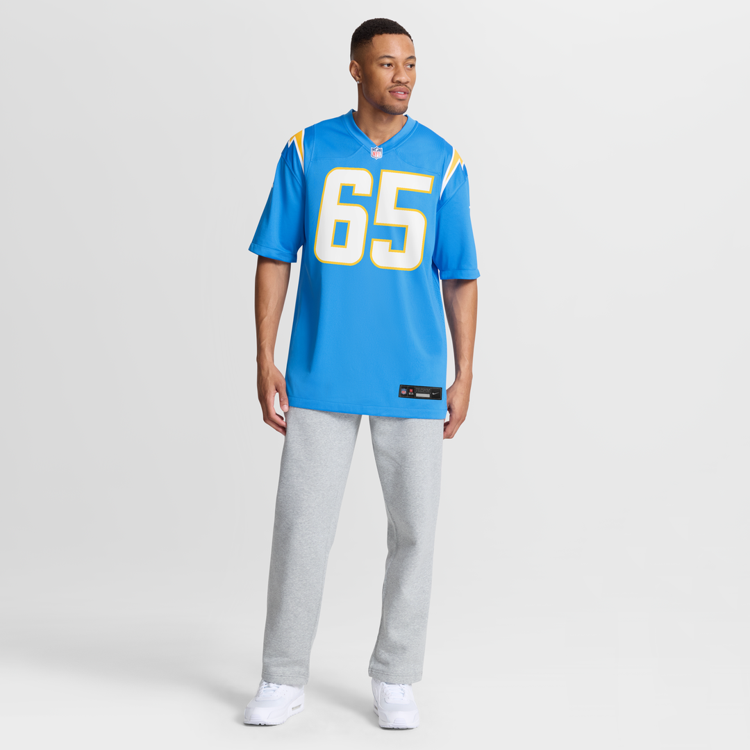 Los Angeles Chargers Logan Taylor Powder Blue Team Game Jersey product image 2, provided for visual reference and product