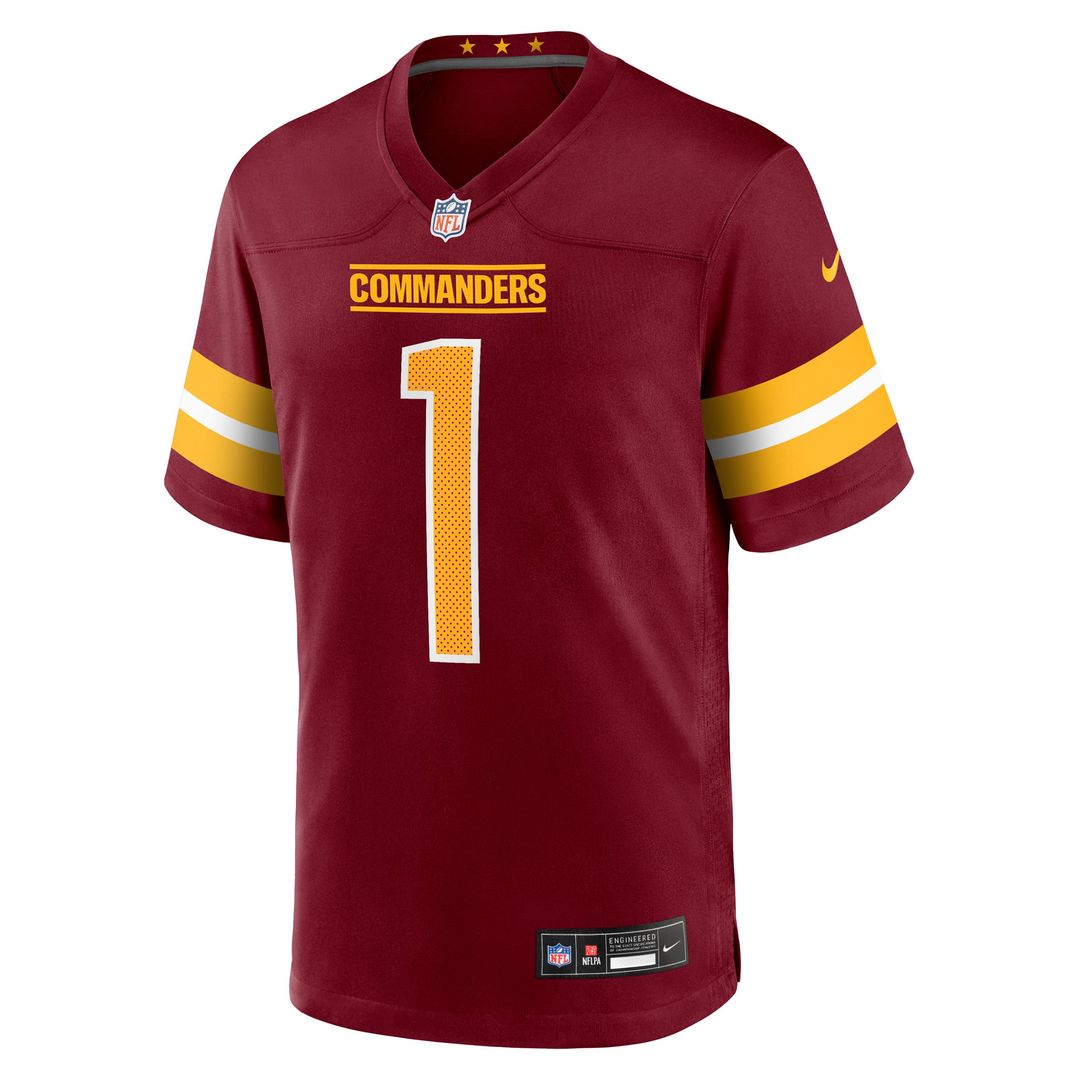 Washington Commanders Deebo Samuel Sr Burgundy Game Player Jersey product image 2, provided for visual reference and product