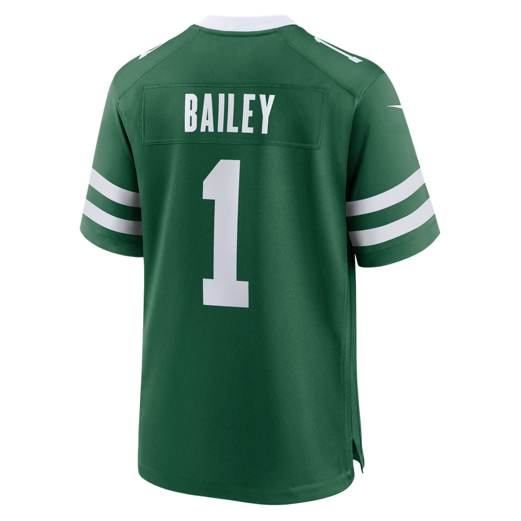New York Jets David Bailey Green Team Game Jersey product image 3, provided for visual reference and product detail review
