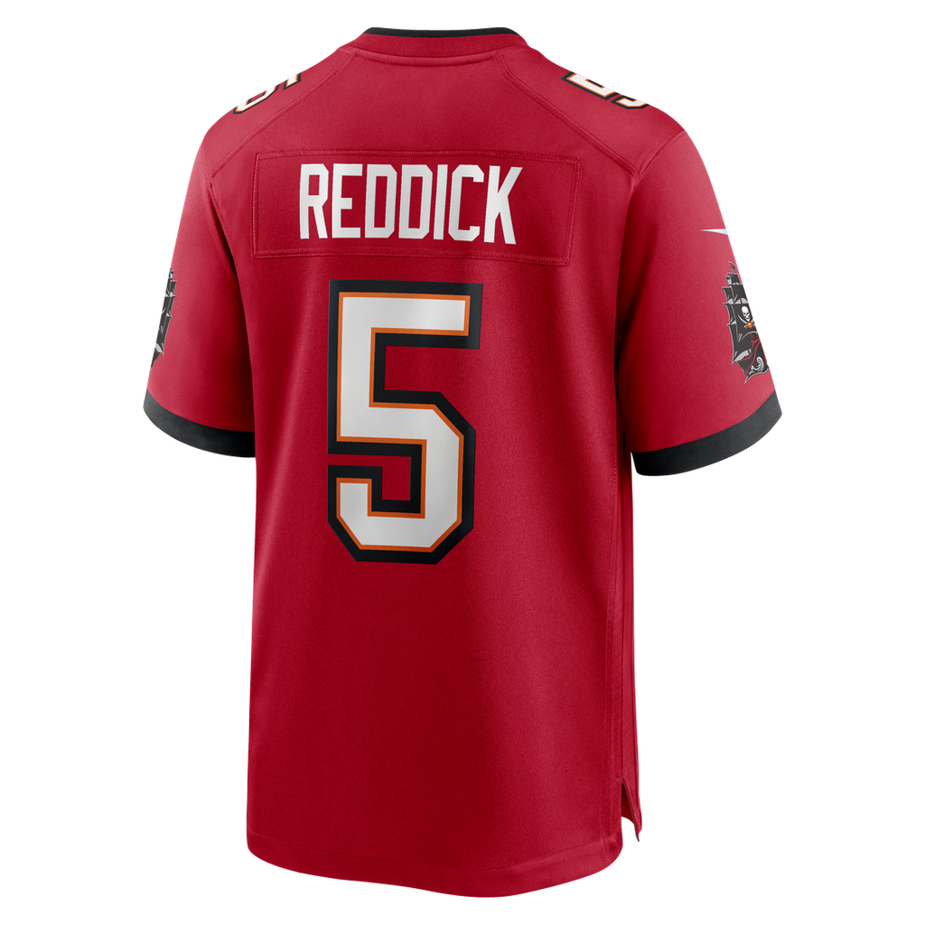 Tampa Bay Buccaneers Haason Reddick Red Team Game Jersey product image 3, provided for visual reference and product detail