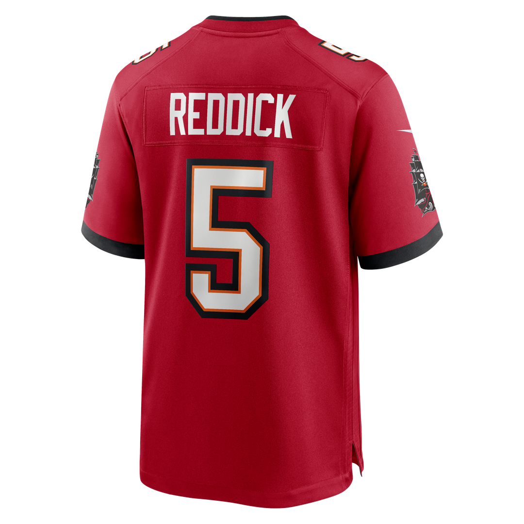 Tampa Bay Buccaneers Haason Reddick Red Team Game Jersey product image 3, provided for visual reference and product detail