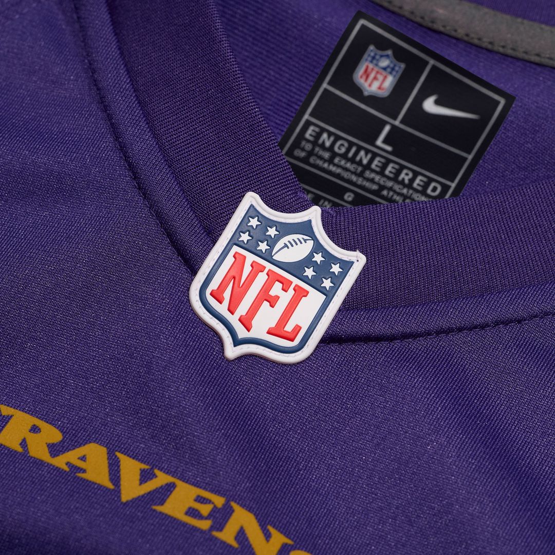 Baltimore Ravens Lamar Jackson Purple Alternate Game Jersey product image 4, provided for visual reference and product