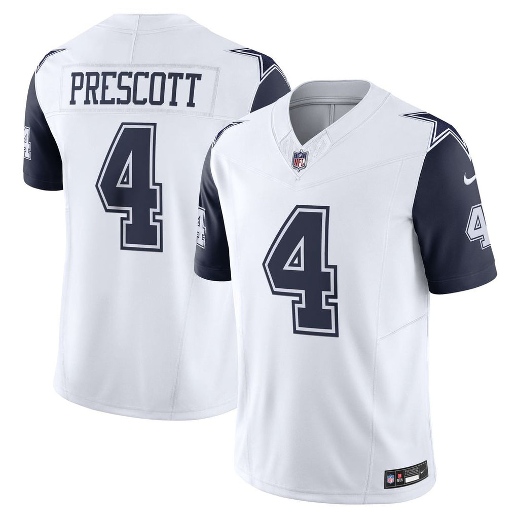 Dallas Cowboys Dak Prescott Navy Vapor F.U.S.E. Limited Jersey product image 7, provided for visual reference and product