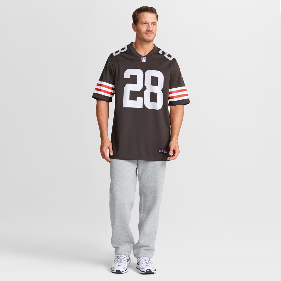 Cleveland Browns Jeremiah Owusu-Koramoah Brown Game Player Jersey product image 4, provided for visual reference and product